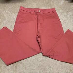 Roundtree & Yorke Men's Chinos in Brick Red